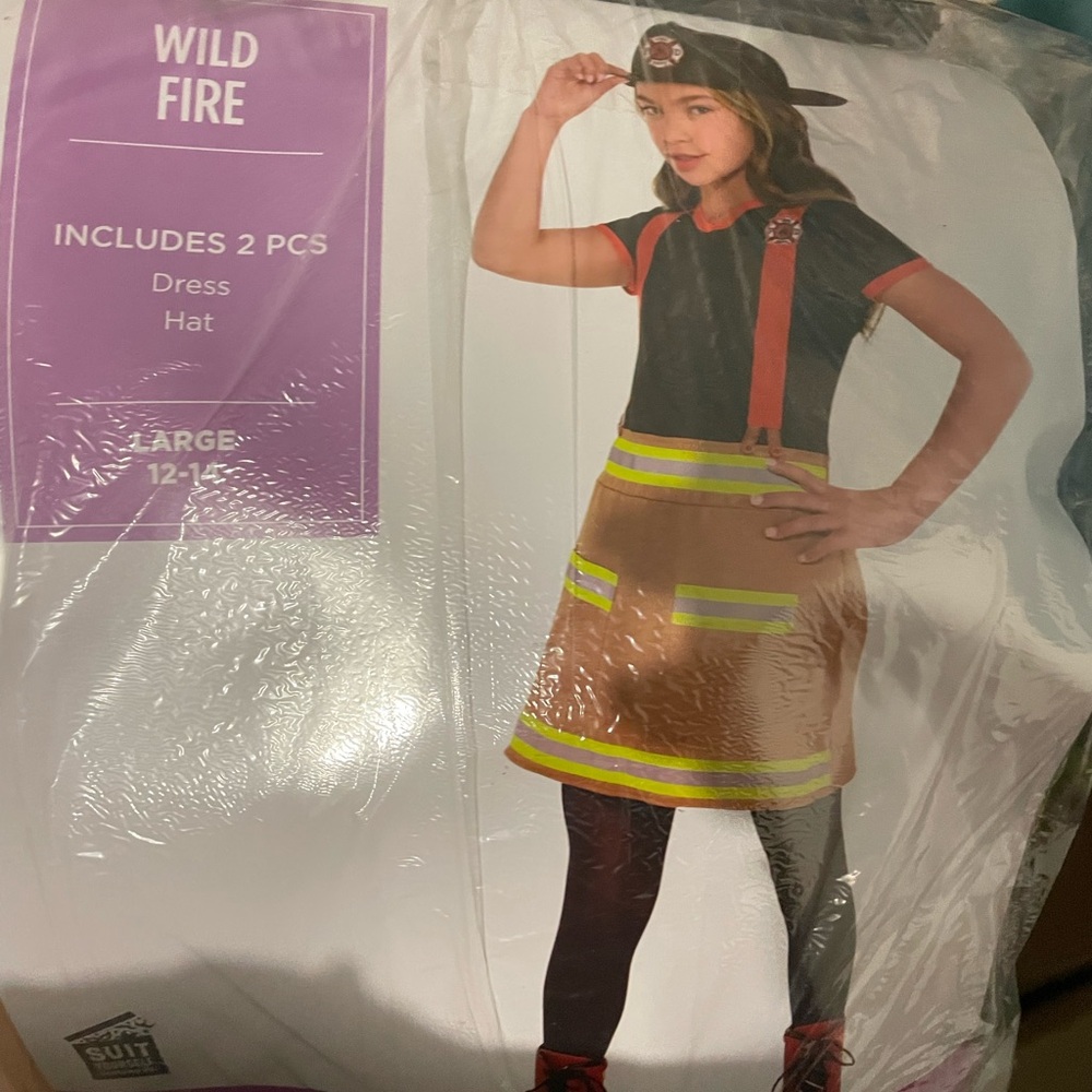 Brand New Wild Fire Child Large 12-14 Costume